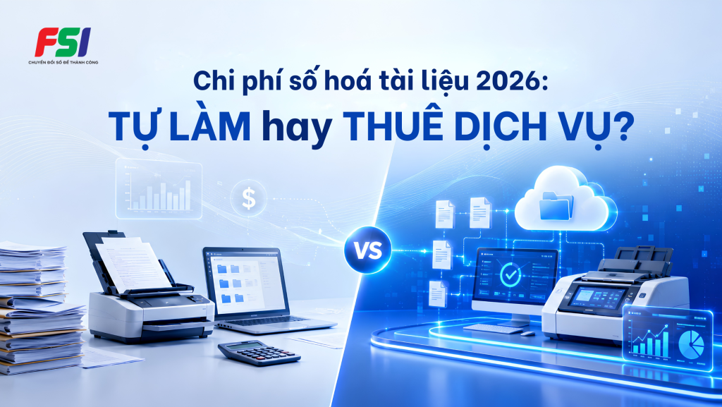Chi phí số hoá tài liệu 2026: Tự làm hay thuê dịch vụ?