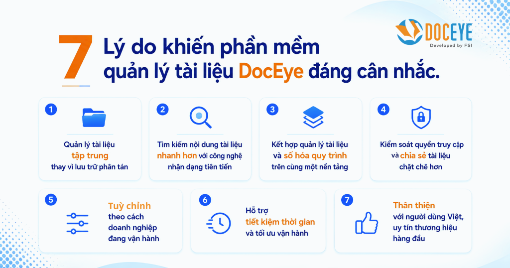 7 lý do nên chọn DocEye.