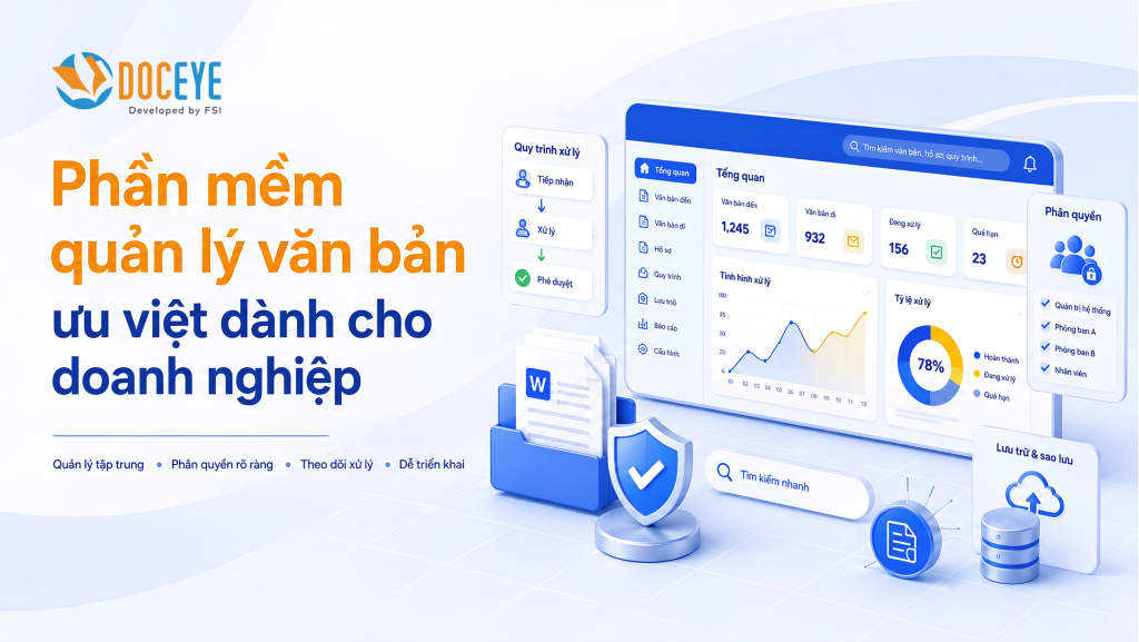 Phần mềm quản lý văn bản DocEye.