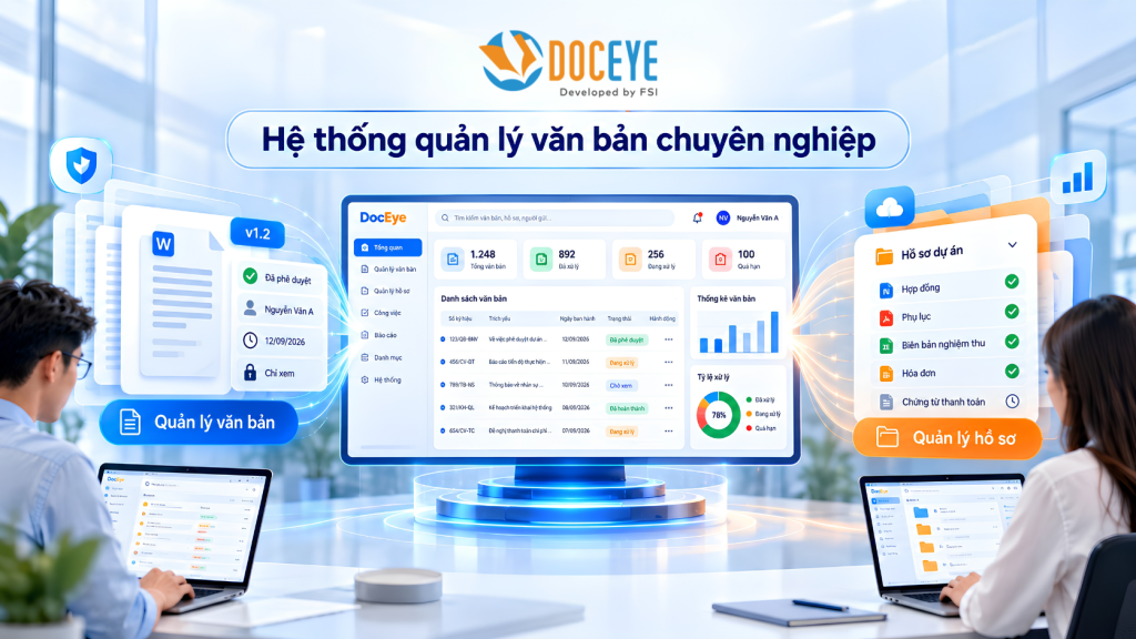Quản lý văn bản chuyên nghiệp cùng DocEye
