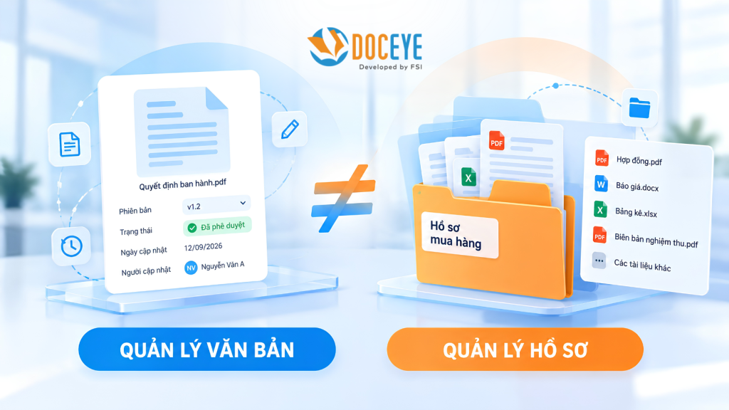 Văn bản là thành phần - Hồ sơ là bối cảnh