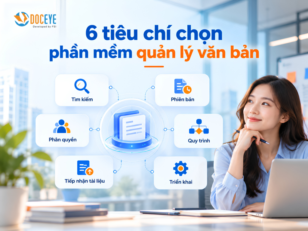 6 tiêu chí chọn phần mềm quản lý văn bản
