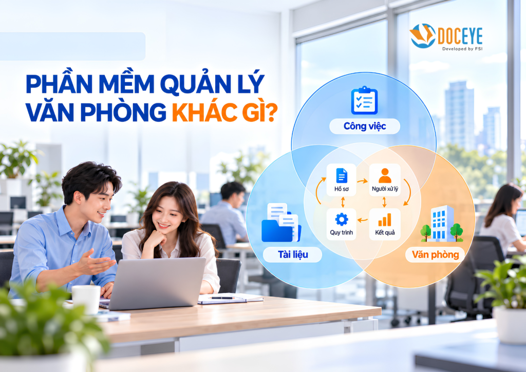 Phần mềm quản lý văn phòng khác gì?