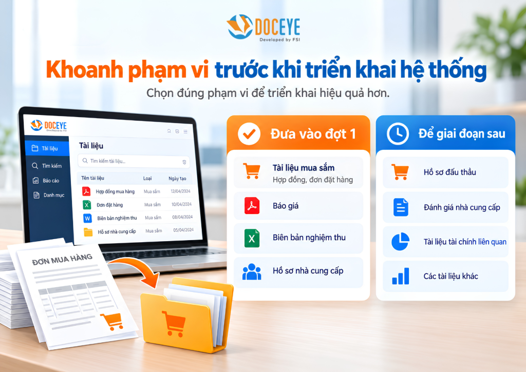 khoanh phạm vi trước khi triển khai