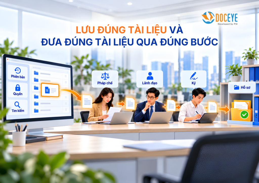Lưu đúng tài liệu và đưa đúng bước