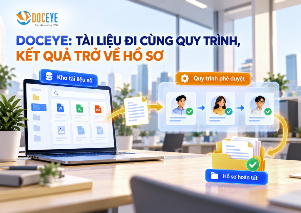 Phần mềm quản lý tài liệu và số hoá quy trình DocEye