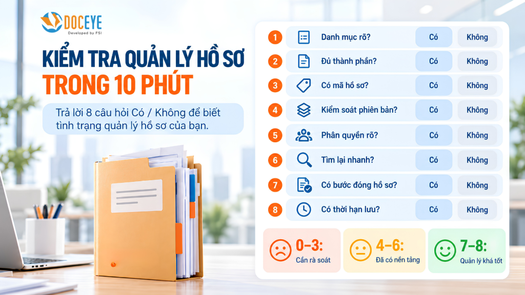 Checklist kiểm tra 10 phút
